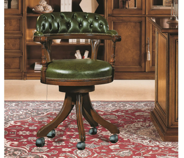 35TH ANNIVERSARY SE 0153/P - Swivel wooden office chair with 5-Spoke base with castors by SCAPPINI & C - view 2
